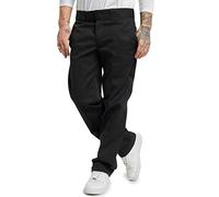 Dickies Men's Straight Work Slim Trousers, Black - 36W x 32L