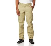 Dickies Men's Straight Work Slim Trousers, Brown (Khaki), 32W / 30L