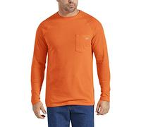 Dickies Men's Temp-iq Performance Cooling Long Sleeve T-Shirt, Bright Orange, Large