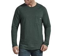 Dickies Men's Temp-iq Performance Cooling Long Sleeve T-Shirt, Hunter Heather, Medium