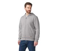 Dickies Men's Thermal Lined Full-Zip Fleece Hoodie with DWR, Heather Gray, XL