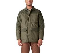 Dickies Men's Tradebuilt Wax Canvas Chore Coat Jacket, Moss Green, XXL