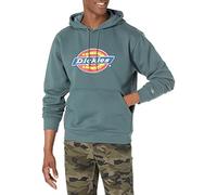 Dickies Men's Tricolor DWR Pullover Fleece Hooded Sweatshirt, Lincoln Green, Medium