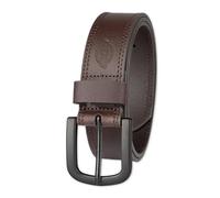 Dickies Men's Two Row Stitch Belt, Brown, (Waist : 48)