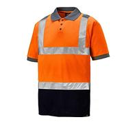 Dickies Men's Two Tone Hi Vis Polo Work Utility T-Shirt
