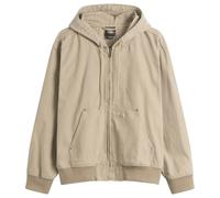 Dickies Men's Unlined Canvas Hooded Bomber Jacket Desert Sand Medium