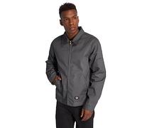 Dickies Men's Unlined Eisenhower Plain Long Sleeve Workwear Jacket, Grey (Charcoal Grey), Large