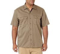 Dickies Men's Work Shirt Short Sleeved Workwear, Beige (Khaki), XXL