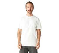Dickies Men's Ws450fh Henley Shirt, White, Medium