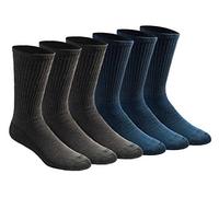 Dickies mensMulti-pack Dri-tech Moisture Control Crew Socks Casual Sock - blue -