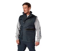Dickies - Outerwear for Men, Waterproof Utility Bodywarmer, Action Flex Technology, Navy Blue, L