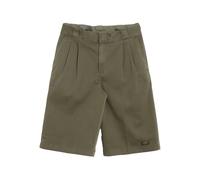DICKIES pleated logo-patch shorts - Green 30-31-32
