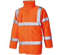 Dickies Premium - Men’s Reflective Jacket - Orange - XXX-L