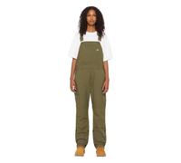 Dickies Women's Protective Bib Women s Dungarees, RINSED MILITARY GREEN, S-XXL UK