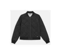 Dickies Quilted Bomber Jacket Black Handwarmer pockets, Rib knit cuff, collar