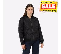 Dickies, Women's, QUILTED BOMBER JACKET, BLACK, M