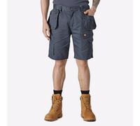 Dickies Redhawk Mens Utility Cargo Multi-Pocket Pro Work Shorts Grey