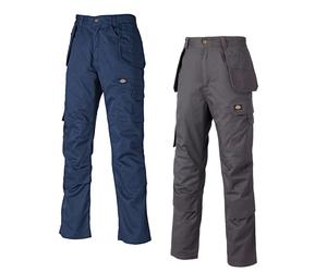 DICKIES REDHAWK PRO GREY NAVY WORK TROUSERS SHORT, REG AND TALL LEG WD801