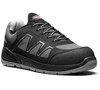 Dickies Rydal Safety Trainers Shoes Composite Metal Free Toe Cap Breathable Water Resistant Lightweight Non-Metallic Anti-Penetration Midsole UK5.5-12 (Black/Grey, Numeric_6)