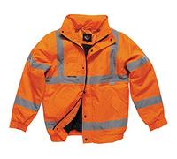 Dickies SA22050 OR M Size Medium High Visibility Bomber Jacket - Orange