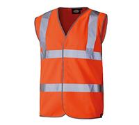 Dickies SA30310 OR XL Size X-Large Hi Vis Highway Safety Waistcoat - Orange