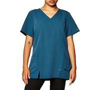 Dickies Scrubs Women's Xtreme Stretch Junior Fit V-Neck Shirt, Caribbean, XX-Large