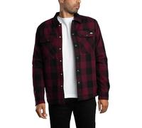 Dickies Sherpa Lined Sacramento Moto Motorcycle Motorbike Shirt Maroon