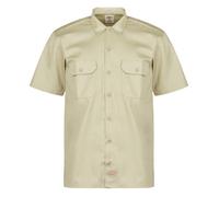 Dickies Short sleeved Shirt WORK SHIRT SS REC KHAKI in Beige EU XL