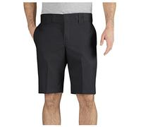 Dickies Mens 11 Inch Slim Fit Stretch Twill Work Short, Black, 32