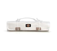 Dickies Small Paint Brush/Tool Organizer Roll for Painters, 16 Brush Pockets, Durable Canvas Construction, 13.5 in. x 12.75 in. Unrolled, White
