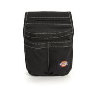 Dickies Storage Pouch for Tool and Work Belts 4 Pockets Cushioned Slip Pocket Durable Canvas Snap-Back Compatible with 3-inch Belts Black