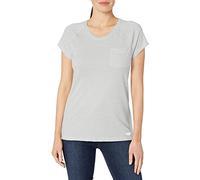 Dickies - T-Shirt for Women, Short Sleeved Performance T-Shirt, Chest Pocket, Heather Grey, XXL