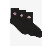 Dickies - Valley Grove Mid Black - Socks - black - S/M - 67% Cotton, 27% Polyester, 3% Polyamide, 3% Elastane S/M