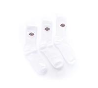 Dickies - Valley Grove Pack of 3 Embroided White - Socks - white - S/M - 77% Cotton, 16% Polyester, 4% Elastane, 3% Polyamide S/M