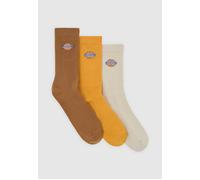 Dickies - Valley Grove Pack Of 3 Stone - Socks - multicolored - S/M - 68% Cotton, 28% Nylon, 4% Elastane S/M
