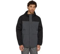 Dickies Men's Full-Zip Waterproof Hooded Jacket Charcoal L Chest 42-44'
