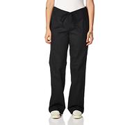 Dickies Women and Men Natural Rise Pant with 2 Pockets and Adjustable Drawstring, 83006, Black, Large Tall