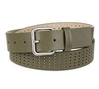 Dickies Women’s Leather Casual Belt, Olive Perforated, Large