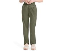 Dickies Women's Signature Elastic Waist Scrubs Pant Medical, Olive, X-Large Petite