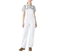 Dickies, Women's, BIB RELAXED STRAIGHT, WHITE, M