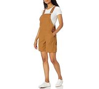Dickies Women's 7in Bib Shortalls, Rinsed Brown Duck, Large