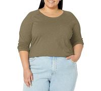 Dickies Women's Cooling Long Sleeve T-Shirt, Military Green Single Dye Heather, M