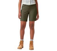Dickies Women's Cooling Temp-iQ Performance Bi-Stretch Shorts, Military Green, 12