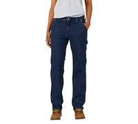 Dickies, Women's, DENIM CARPENTER PANT STRAIGHT, DARK STONE WASH, 6/Regular