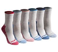 Dickies Women's Dri-tech Advanced Moisture Wicking Mid-Crew Socks, Available in M-l (6,12, Oatmeal Assorted (6 Pairs), Medium (Pack of 6)