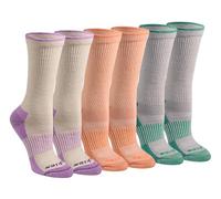 Dickies Women's Dri-tech Essential Moisture Control Crew Socks, Available in S-XL (6, 12, Light Fashion Asst (6 Pairs), M (Pack of 6)