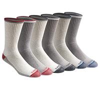 Dickies Women's Dri-tech Fashion Moisture Control Crew Socks, Available in S-XL (5, 6, 12, Oatmeal Assorted (6 Pairs), M (Pack of 12)