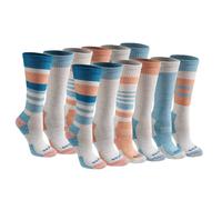 Dickies Women's Dri-Tech Moisture Control Crew Socks Multipack Oatmeal Assorted (12 Pairs) Shoe Size: 6-9
