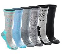 Dickies Women's Dri-tech Moisture Control Crew Socks Multipack, Tribal (6 Pairs), Shoe Size: 5-7