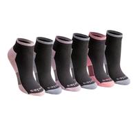 Dickies Women's Dri-Tech Moisture Wicking Quarter Socks Available in M-L (6 12 Black with Bluish (6 Pairs) Medium